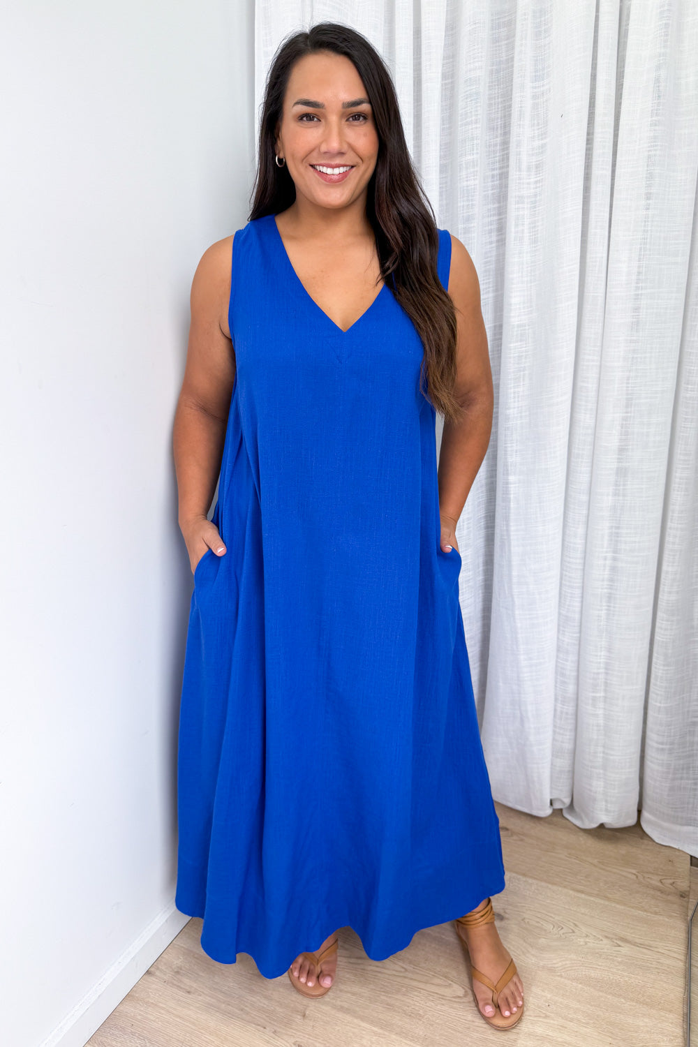 Noel Dress - Cobalt Blue