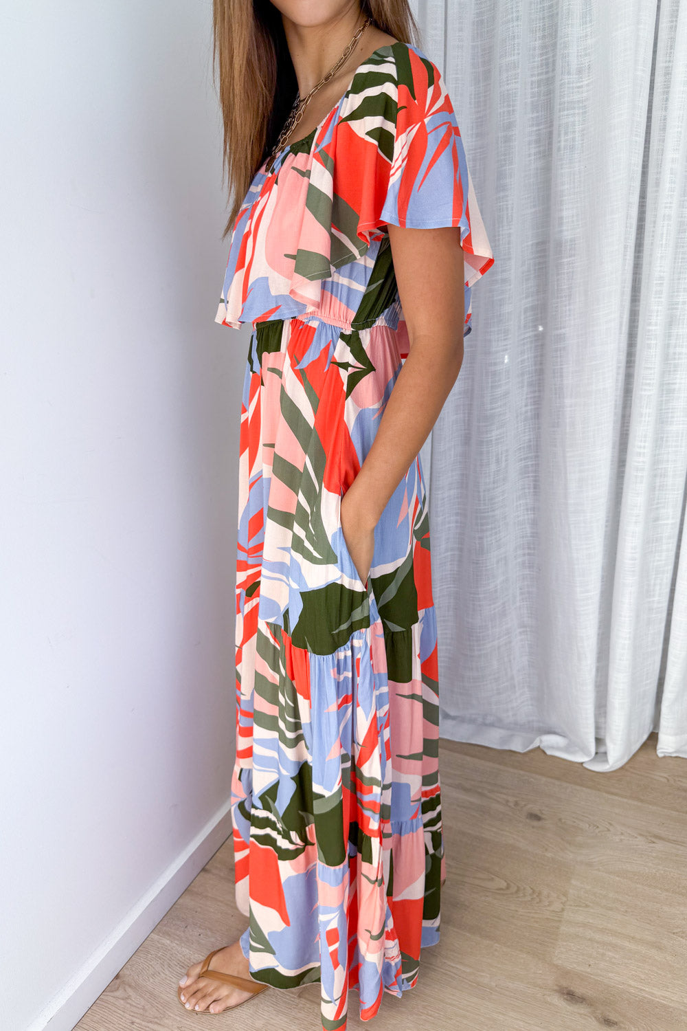 Laurel Dress - Multi Urban Leaf