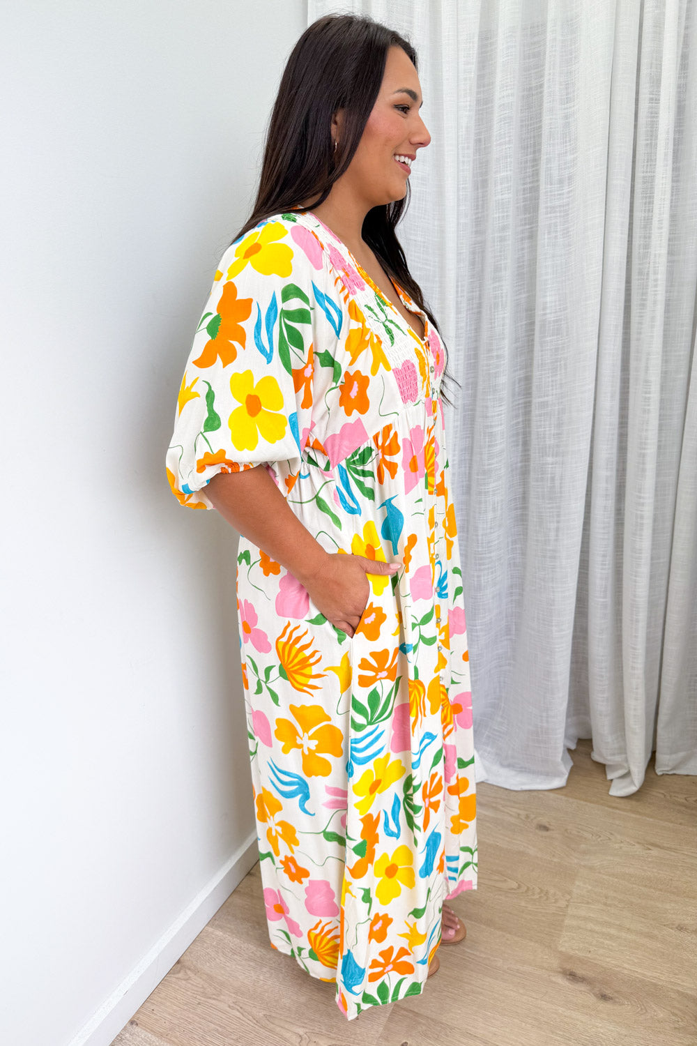 Finn Dress - Orange Multi