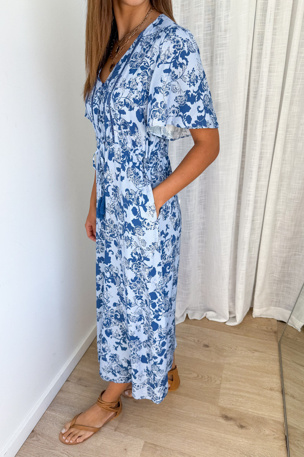 Lua Dress - Blue Floral