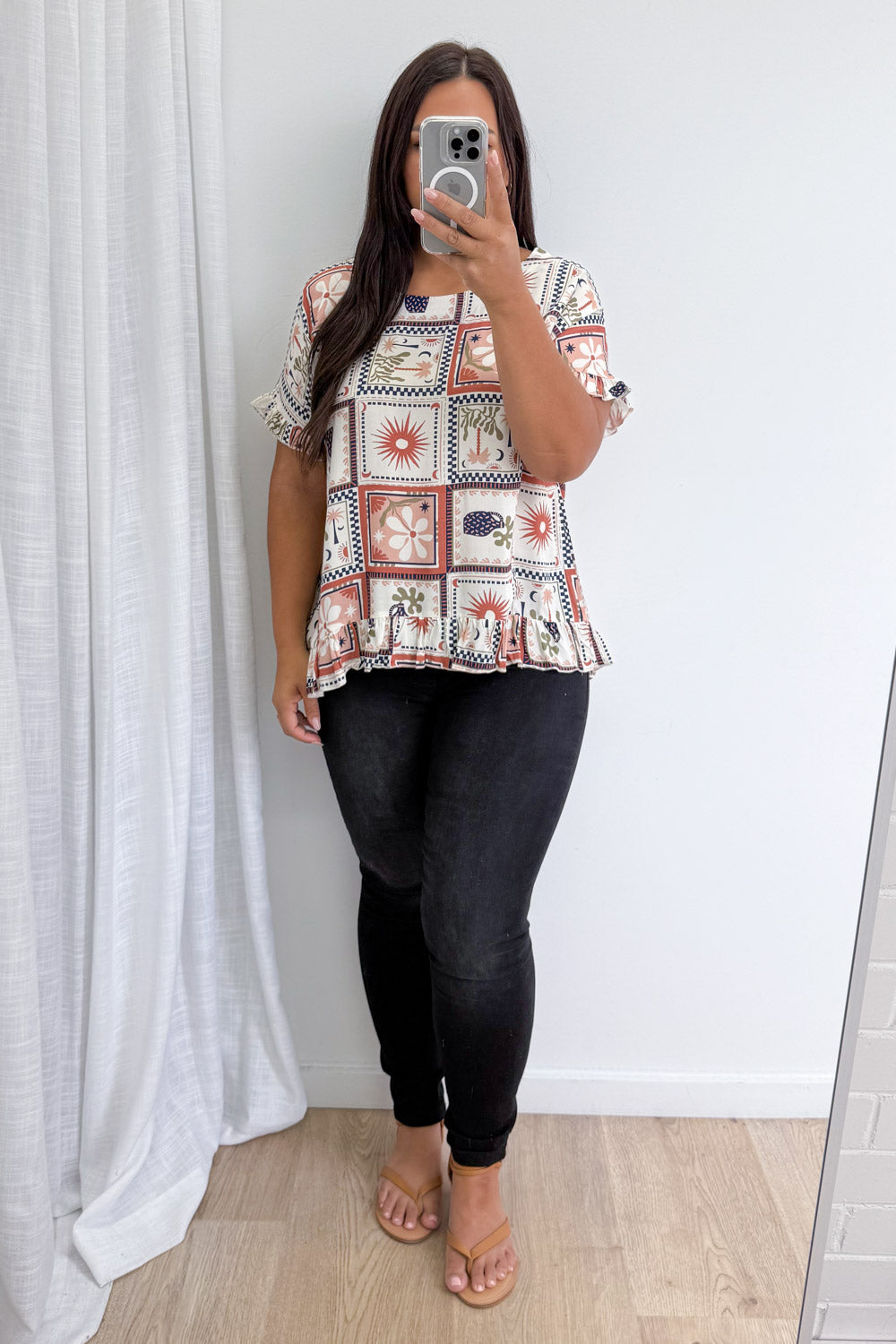 Allie Top - Rust Multi