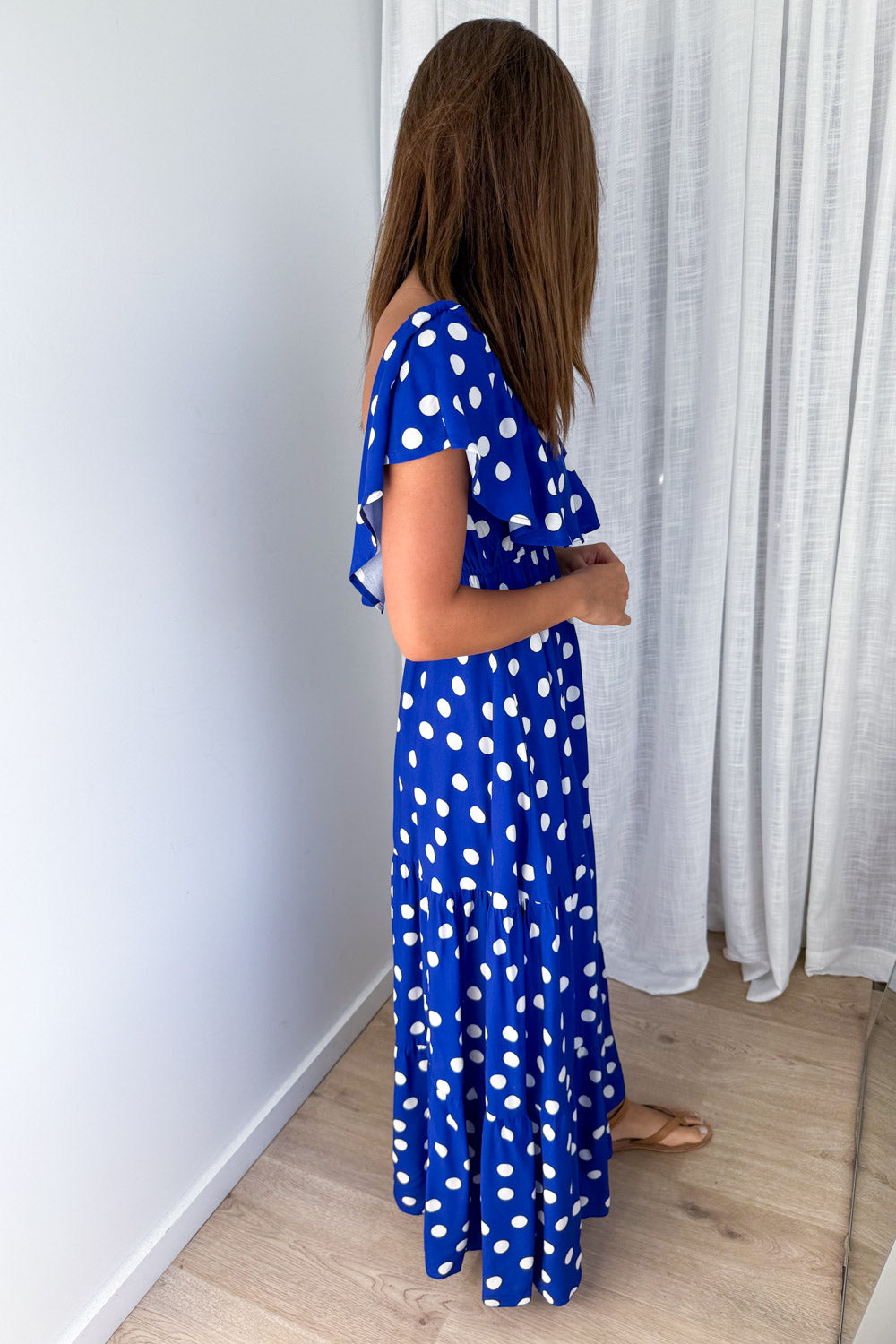 Laurella Maxi Dress - Cobalt Blue Spot