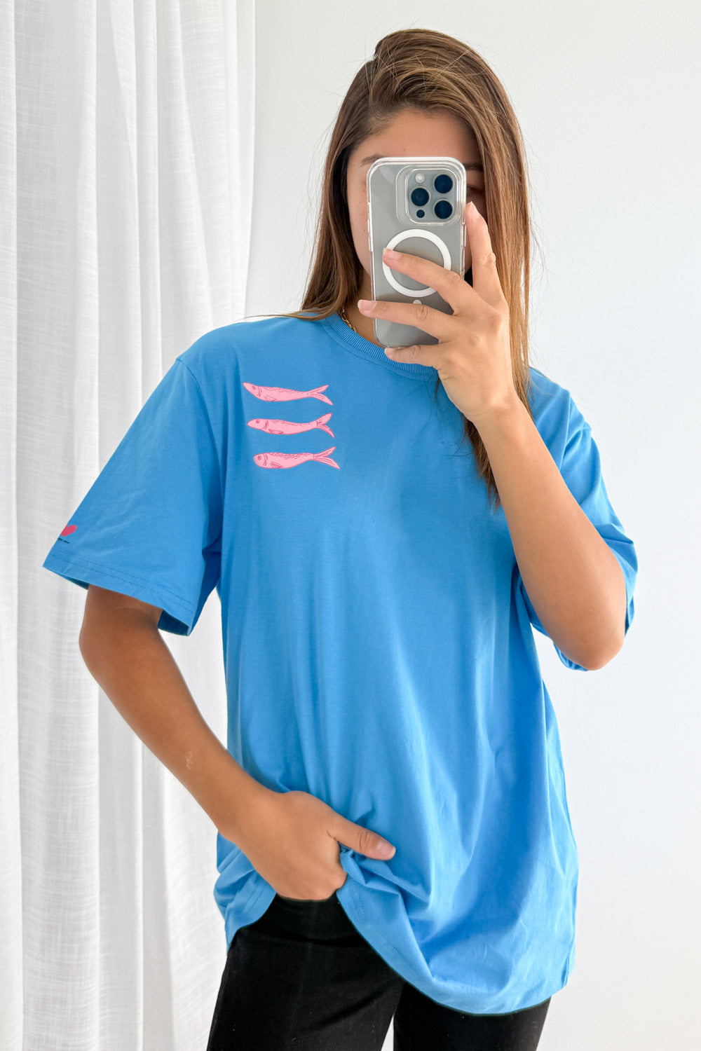 Finn Tee - Cornflower Blue