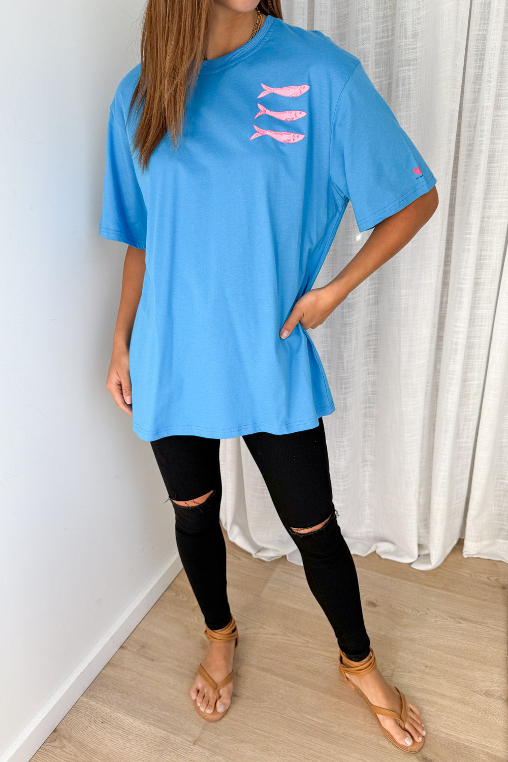 Finn Tee - Cornflower Blue