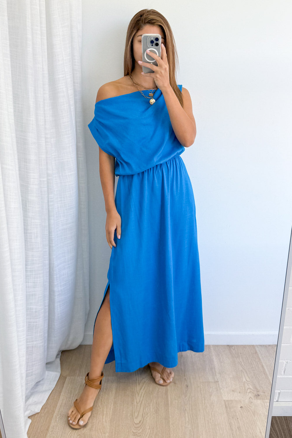 Heidi Dress - Cornflower Blue