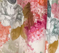 Clairemont Dress - Magenta Apricot Hydrangea