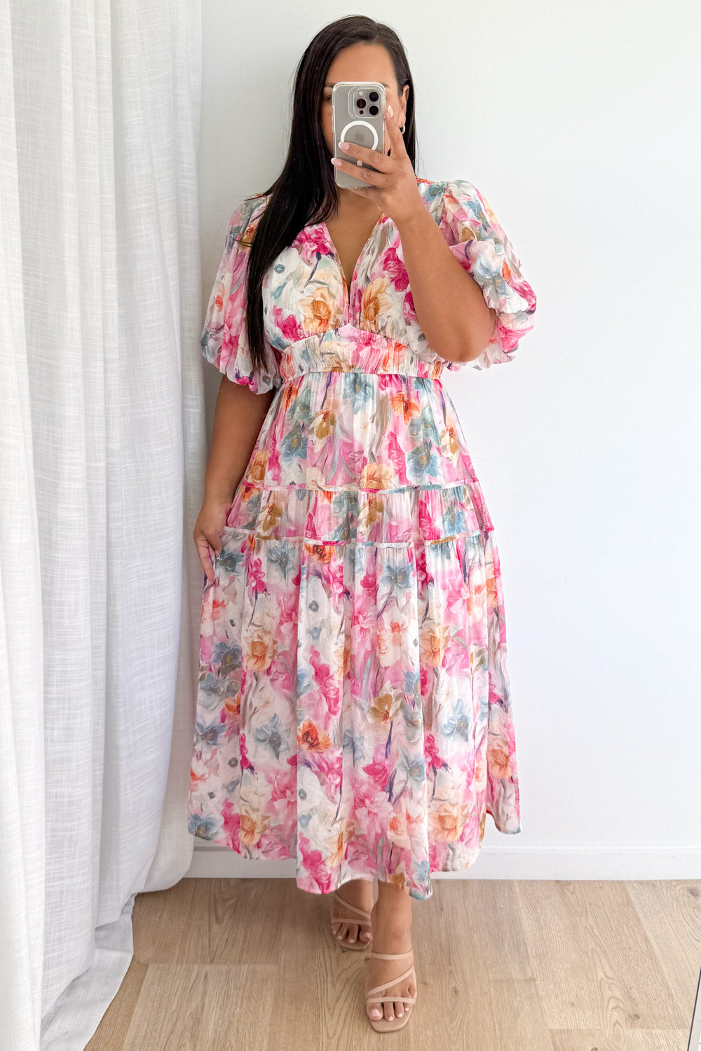 Clairemont Dress - Watercolour Floral