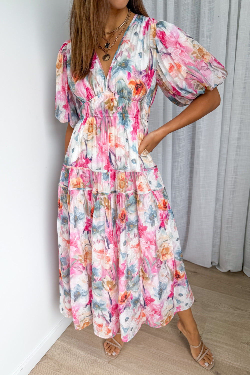 Clairemont Dress - Watercolour Floral