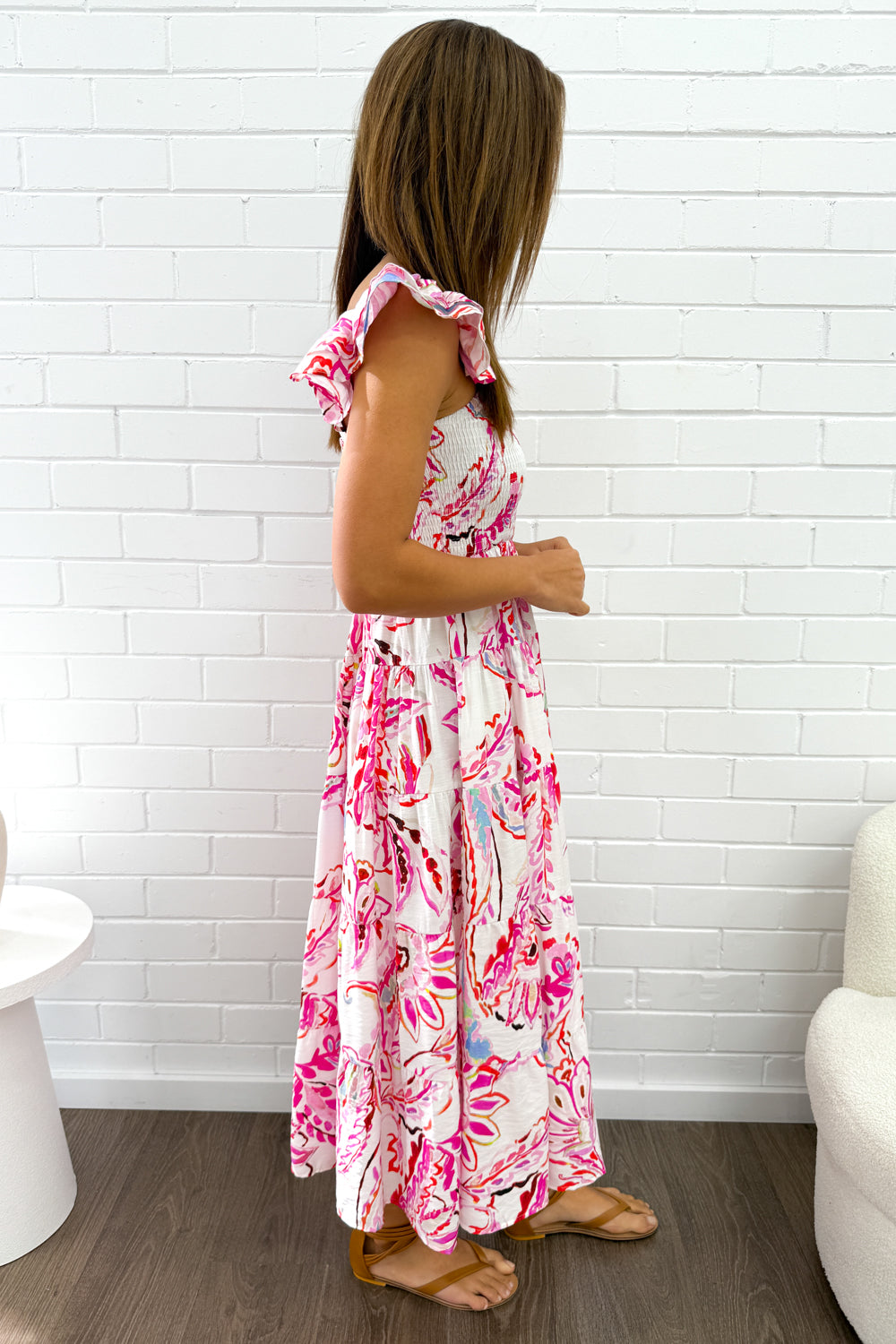 Lyric Dress - Pink Paisley Floral