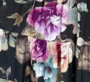 Carys Dress - Noir Bloom