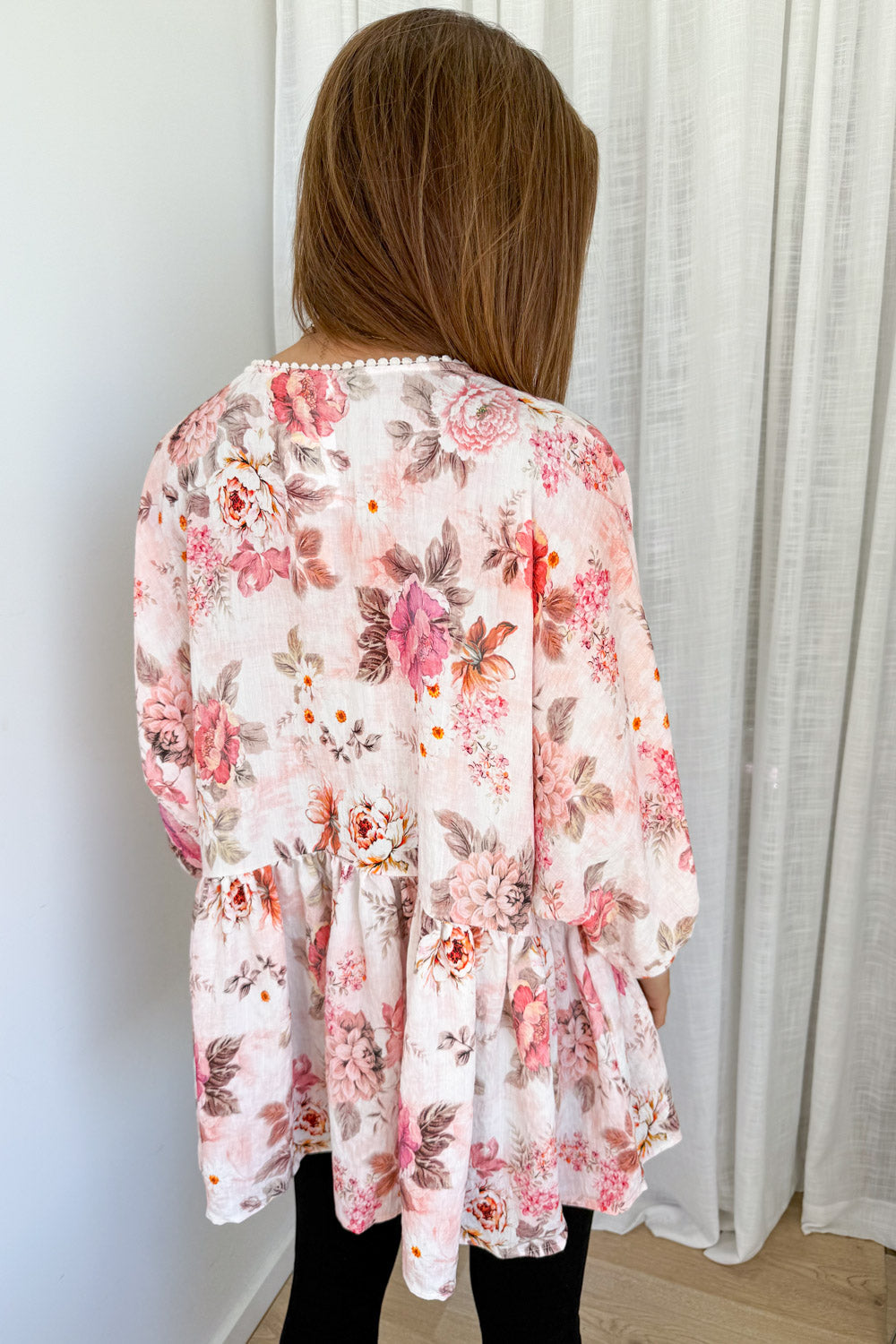 Amelia Blouse - Pink Vintage Floral