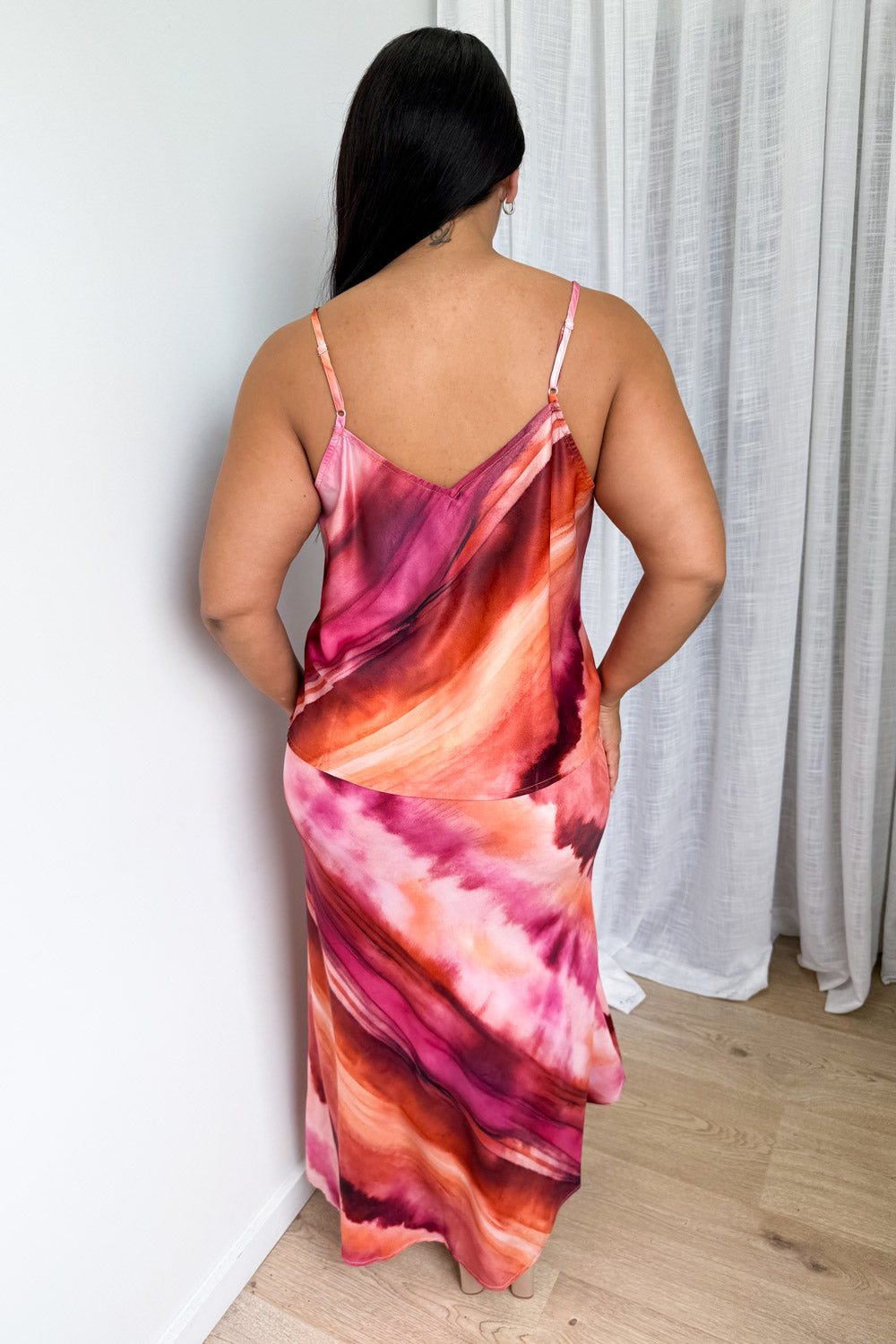 Sunset Skies Skirt - Pink Orange Sunset