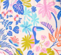 Featherlight Dress - Pink Multi Palm