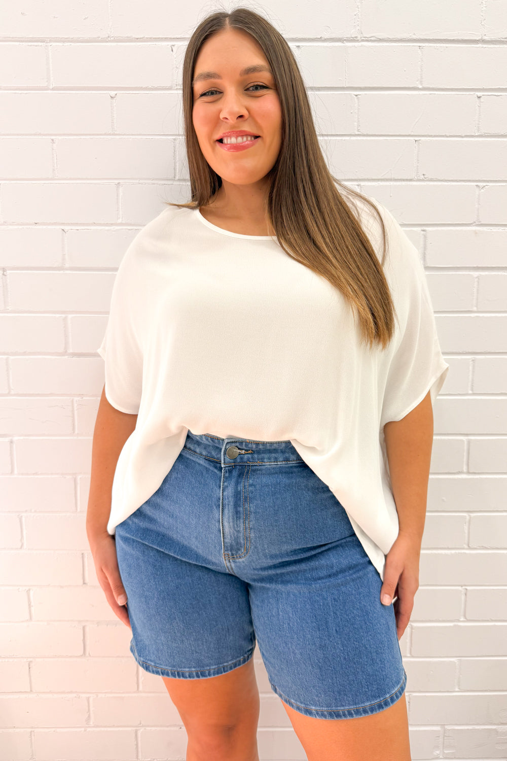 Monroe Shorts - Mid Denim