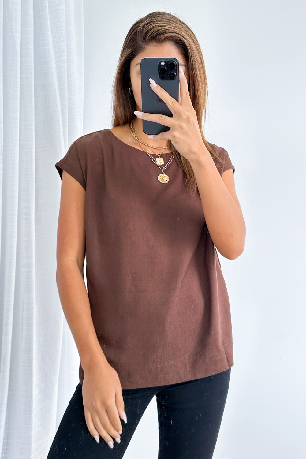 Brynlee Top - Chocolate