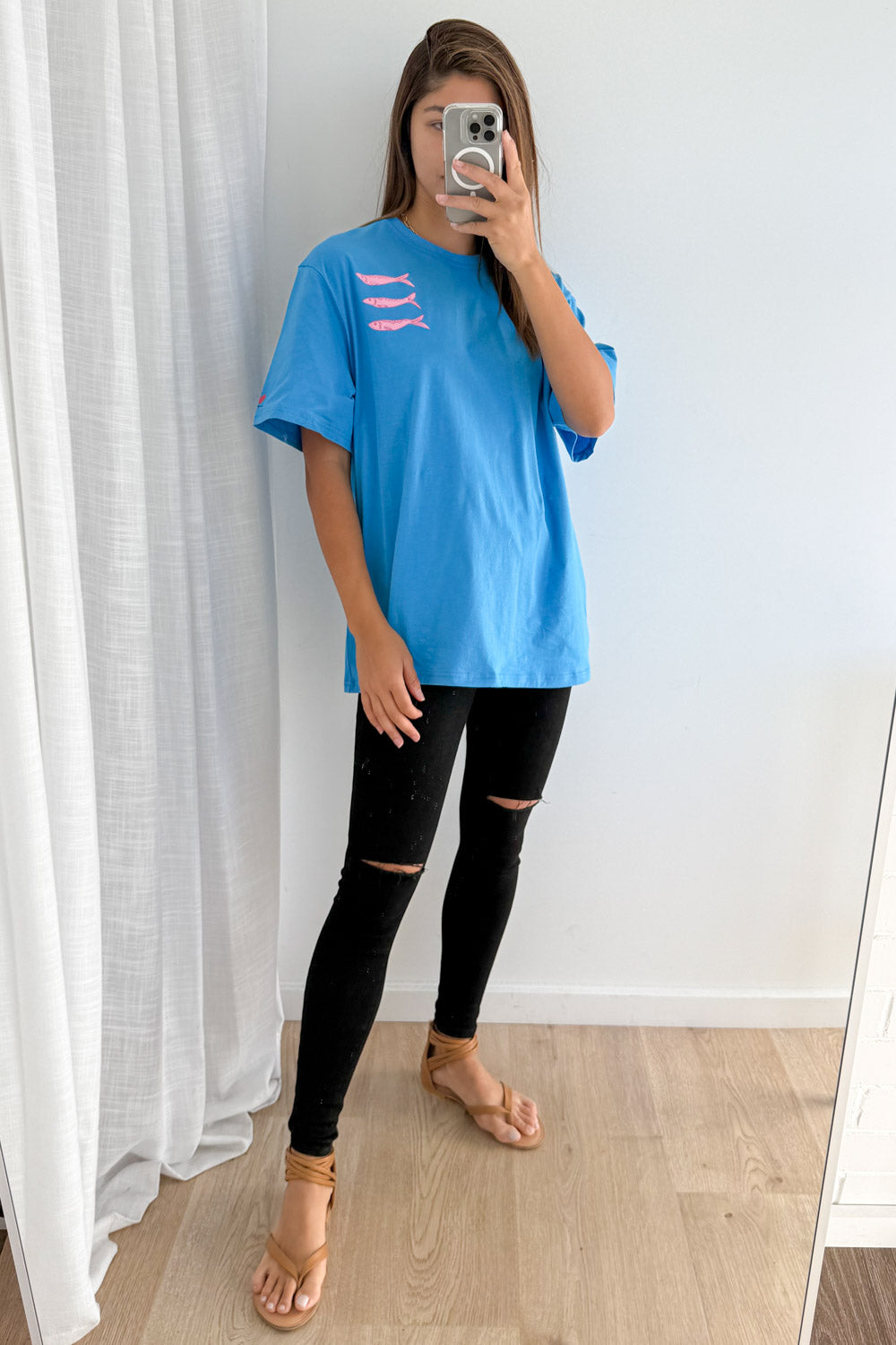 Finn Tee - Cornflower Blue