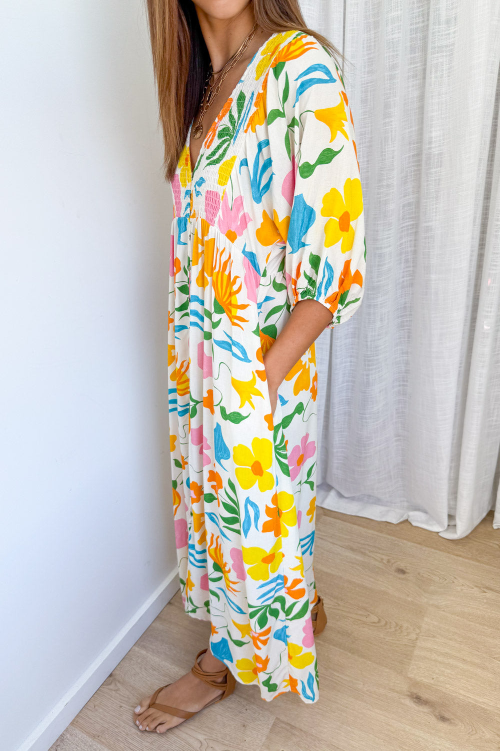 Finn Dress - Orange Multi