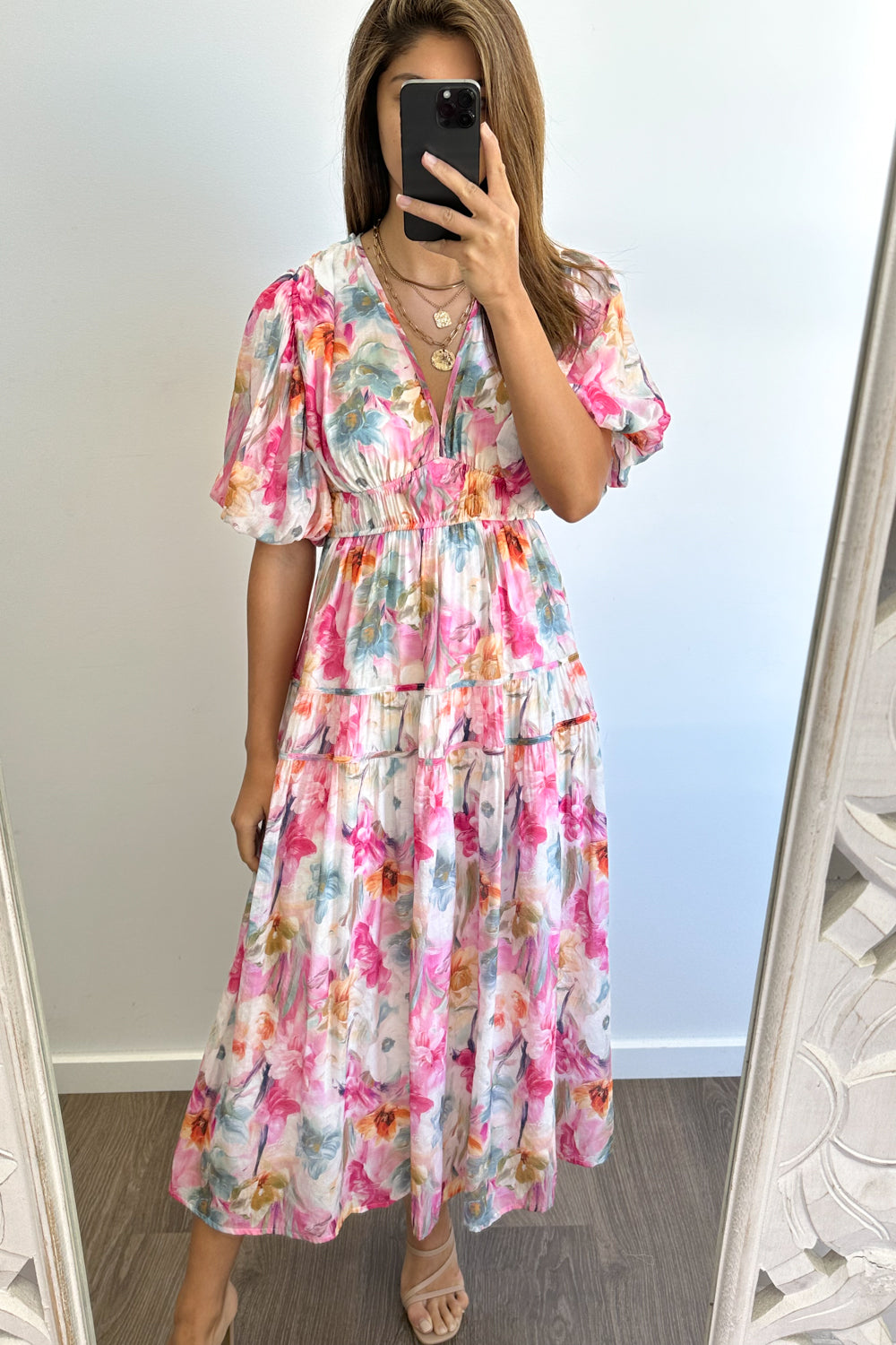 Clairemont Dress - Watercolour Floral