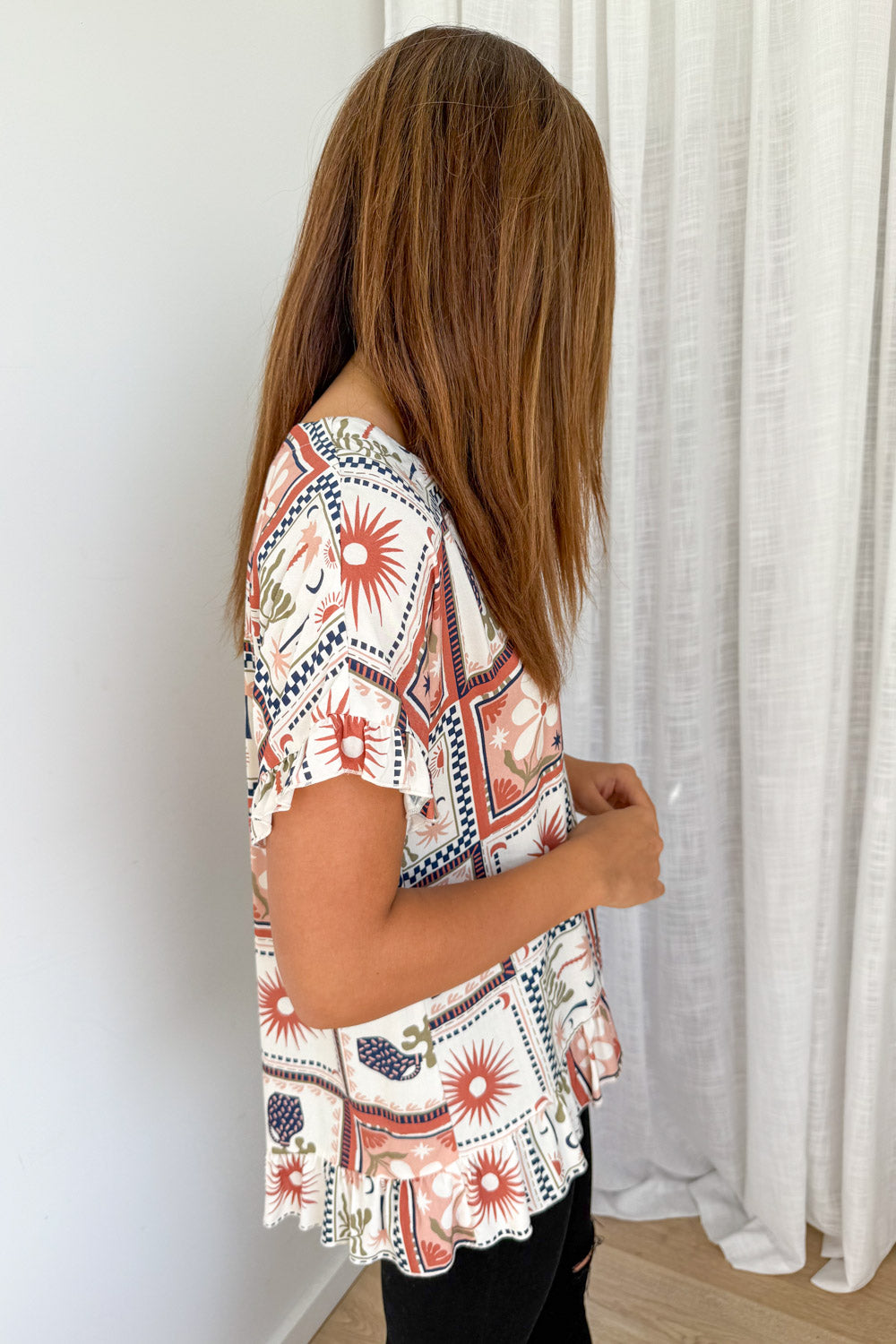 Allie Top - Rust Multi