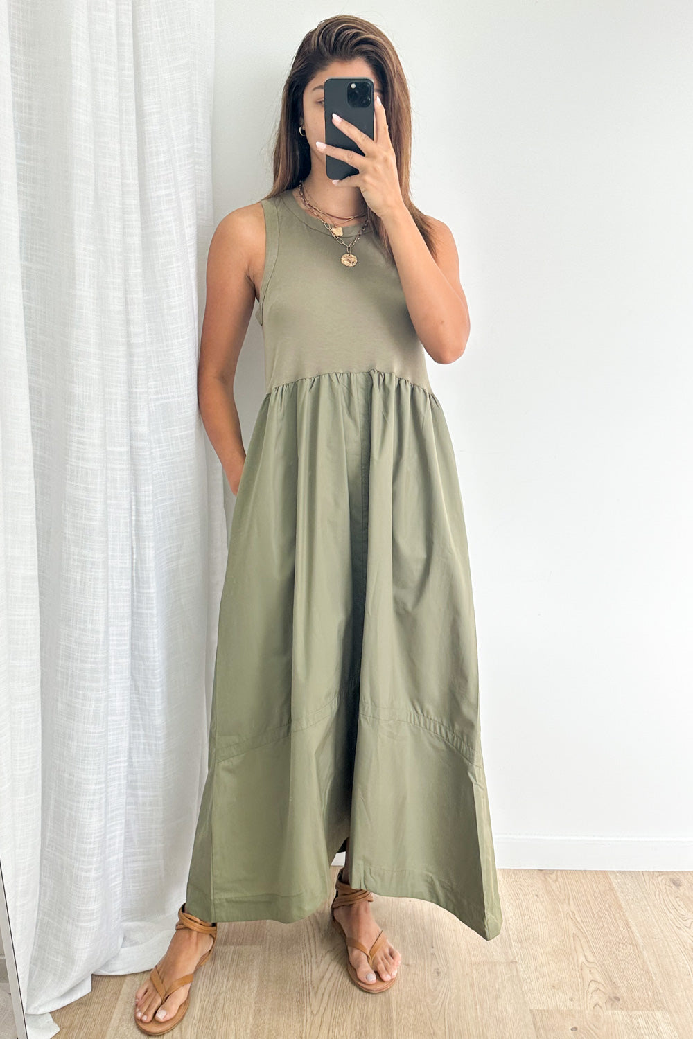 Rayne Dress - Khaki