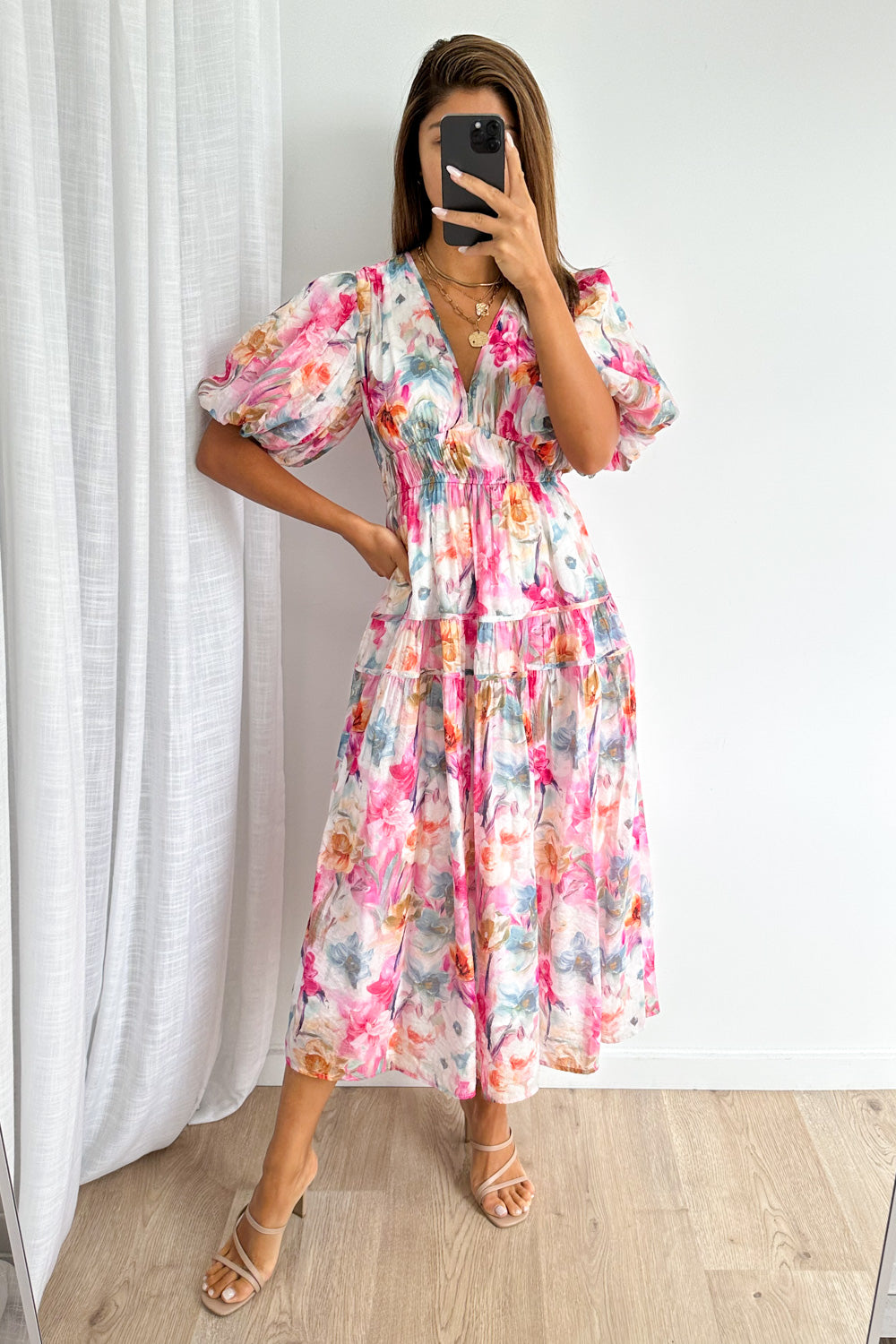 Clairemont Dress - Watercolour Floral